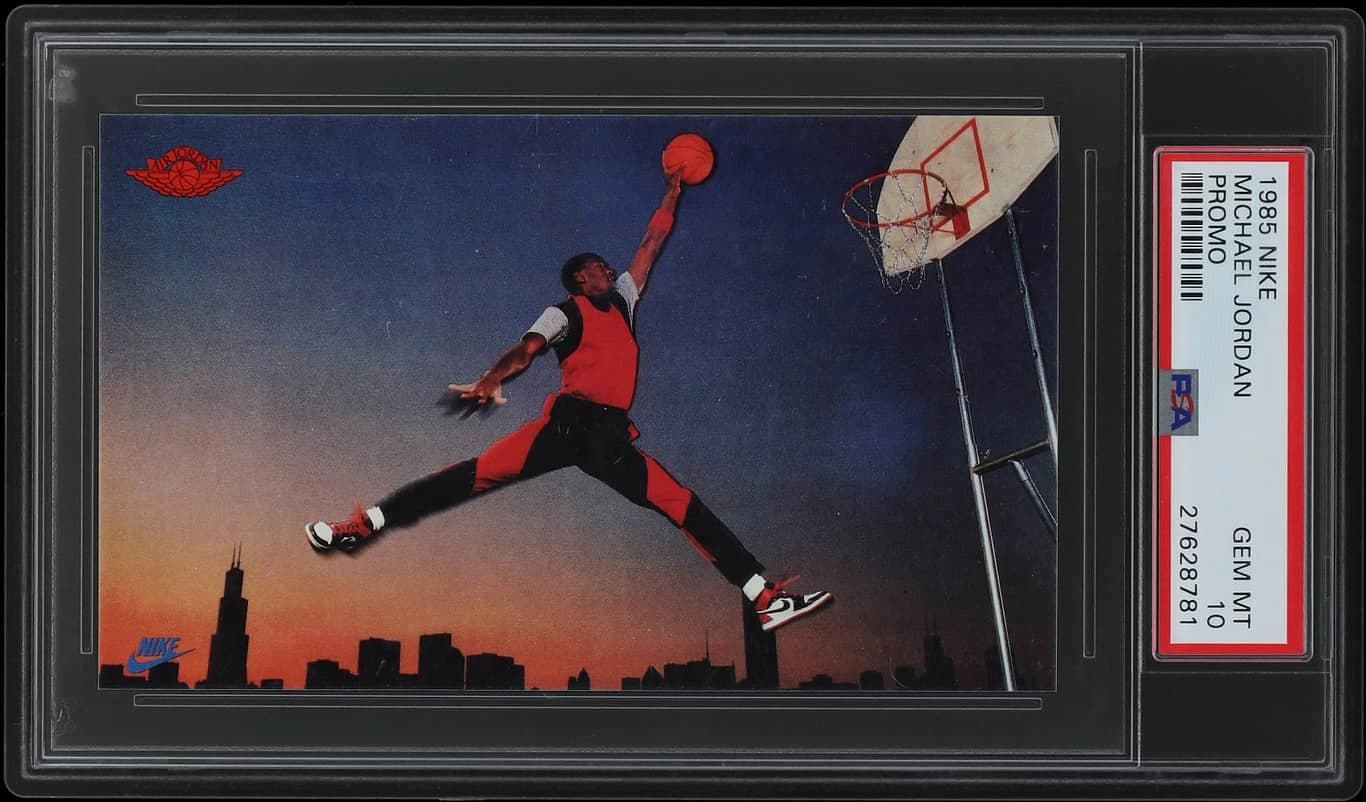 1985 Nike Promo Michael Jordan card front