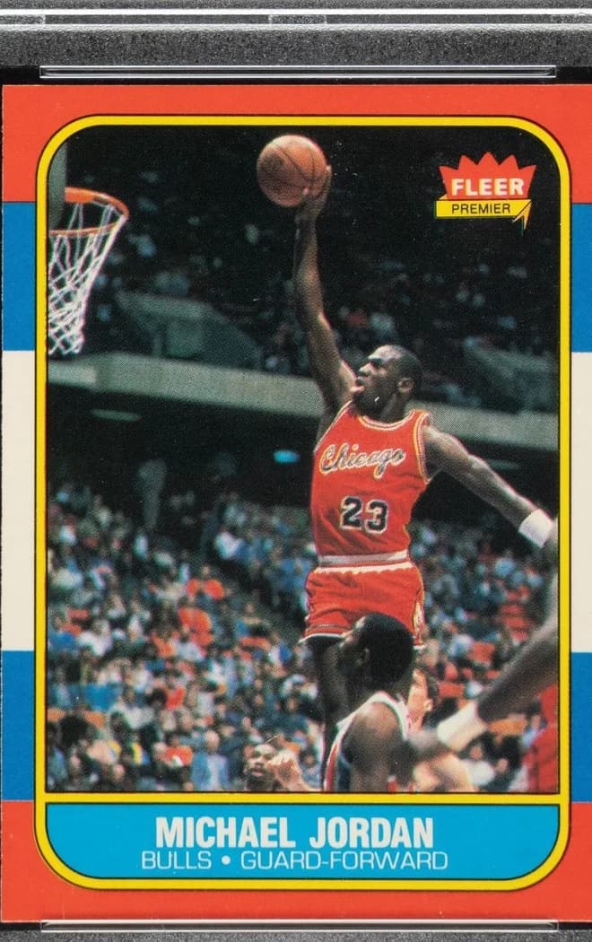 1986 Fleer Michael Jordan card front