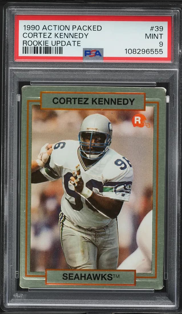 1990 Action Packed Rookie Update Cortez Kennedy #39 card front