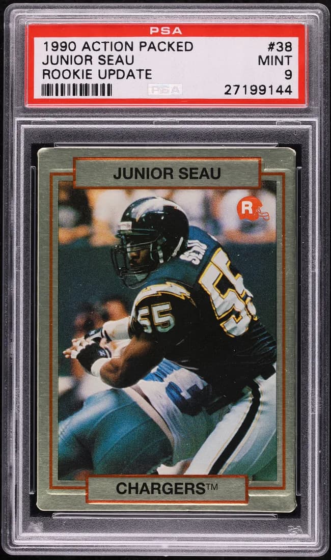 1990 Action Packed Rookie Update Junior Seau #38 card front