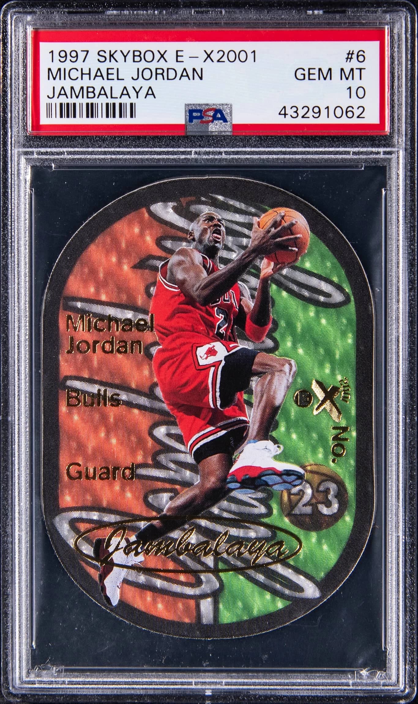 1997-98 E-X2001 Jambalaya Michael Jordan #6 card front