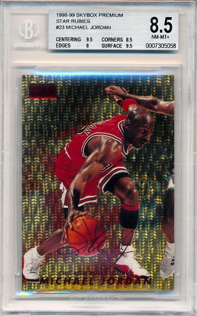 1998-99 SkyBox Premium Star Rubies Michael Jordan #23 card front