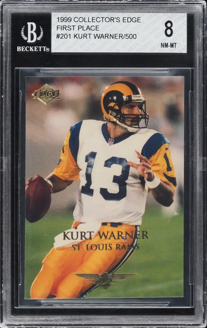 1999 Collector's Edge First Place Kurt Warner #201 (/500) card front