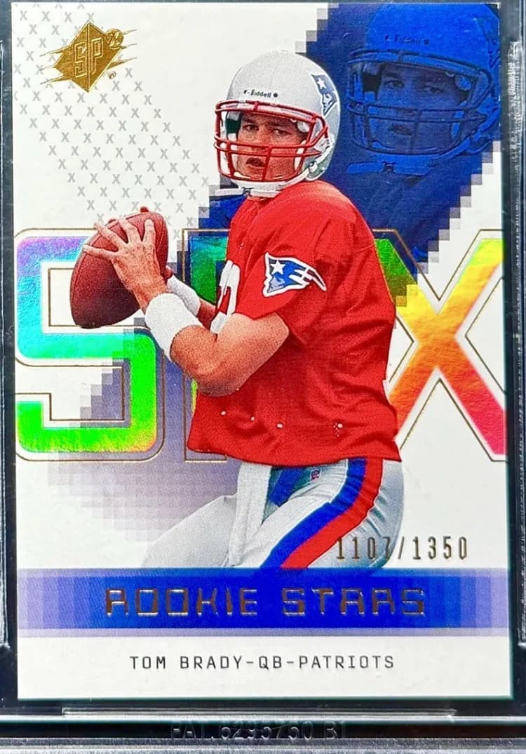 2000 SPx Tom Brady Rookie Stars #130 card front