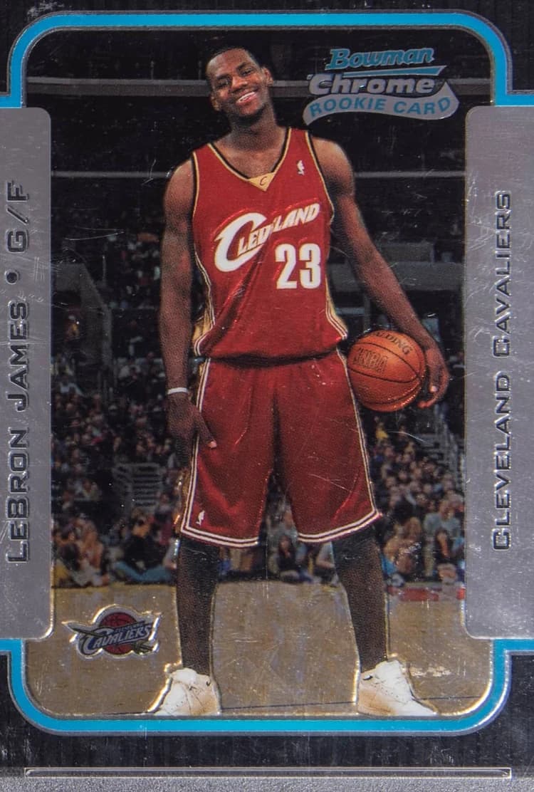 2003-04 Bowman Chrome Rookies & Stars LeBron James #123 card front