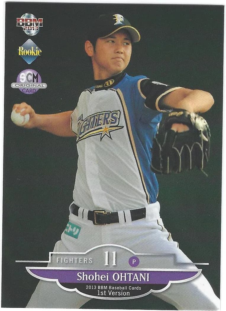 2013 BBM 1st Version Sports Card Magazine Promo Shohei Ohtani card front