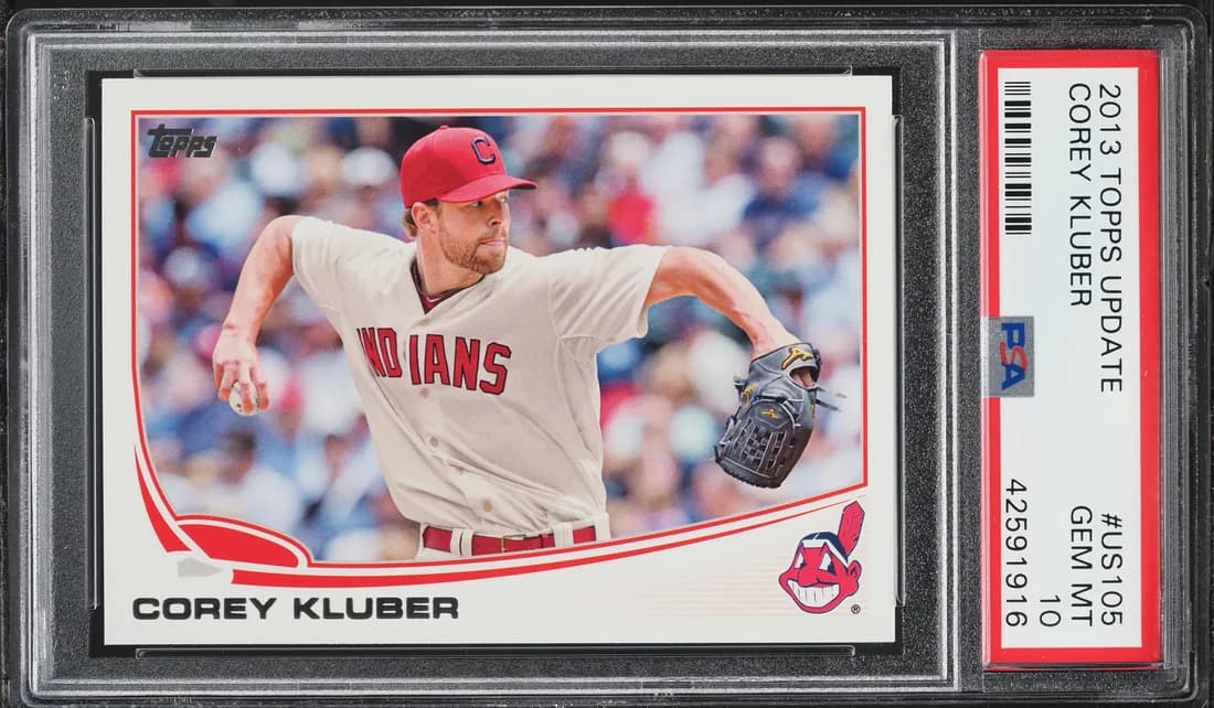 2013 Topps Update Corey Kluber #US105 card front