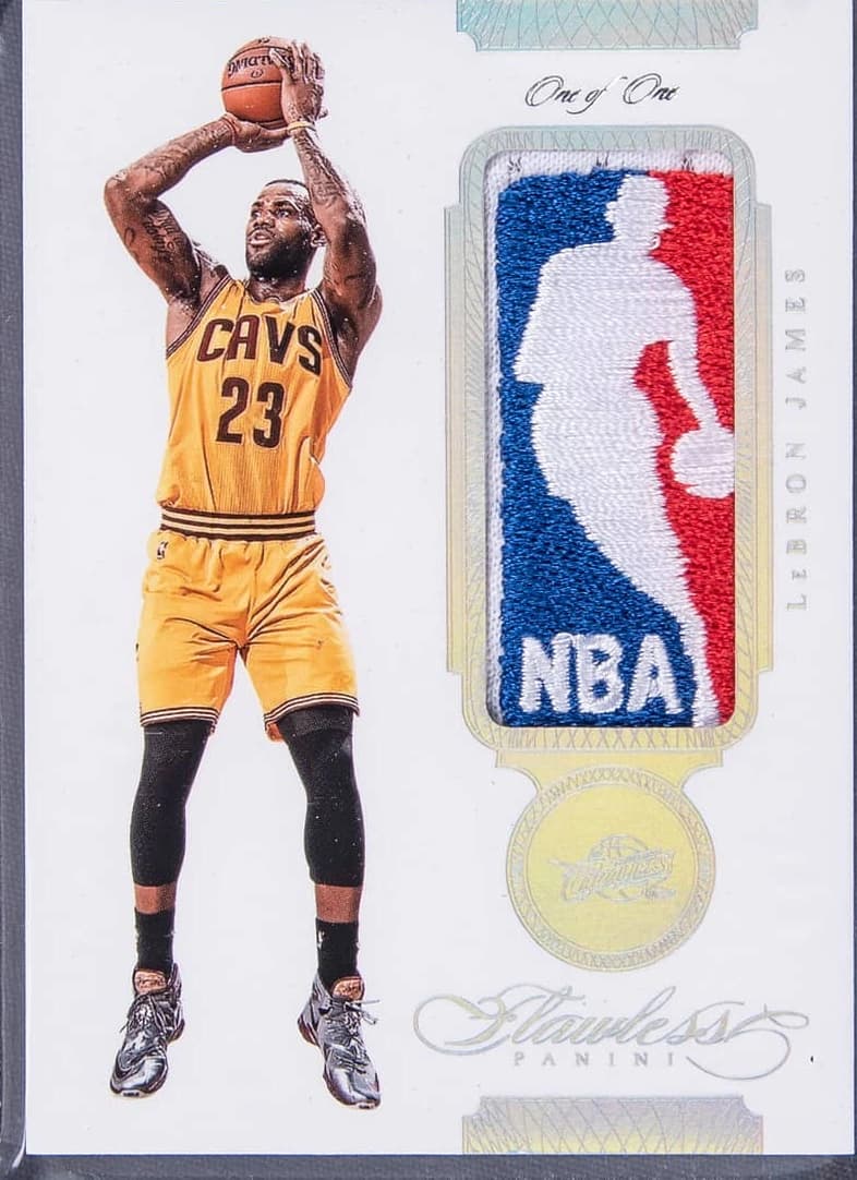 2015-16 Panini Flawless Logoman #1 LeBron James card front