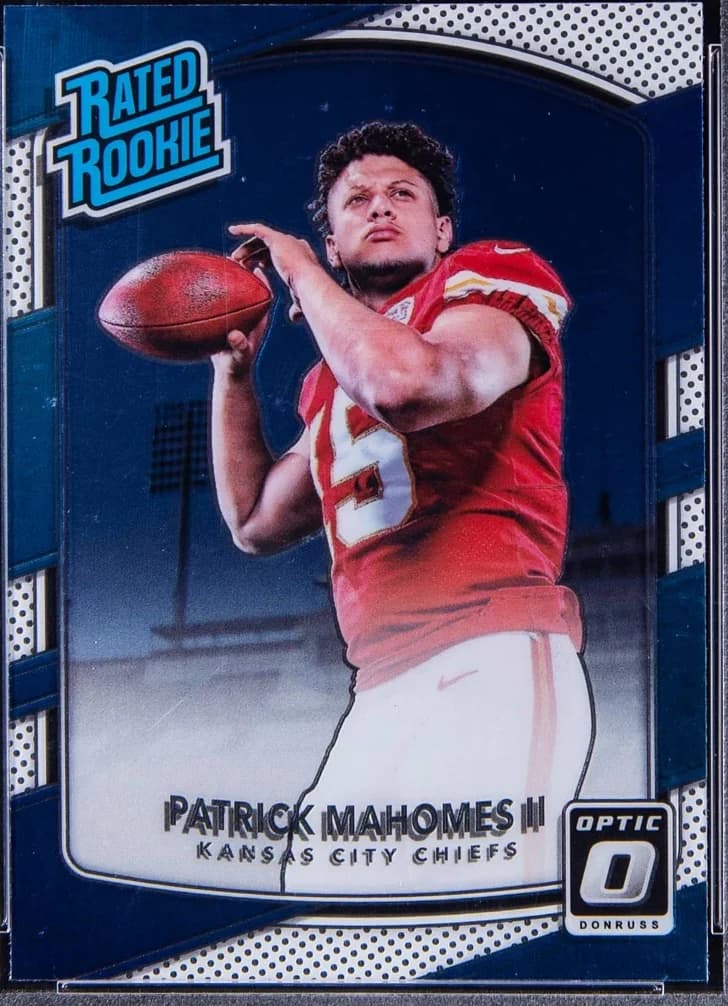 2017 Panini Donruss Optic Patrick Mahomes Rated Rookie #177 card front