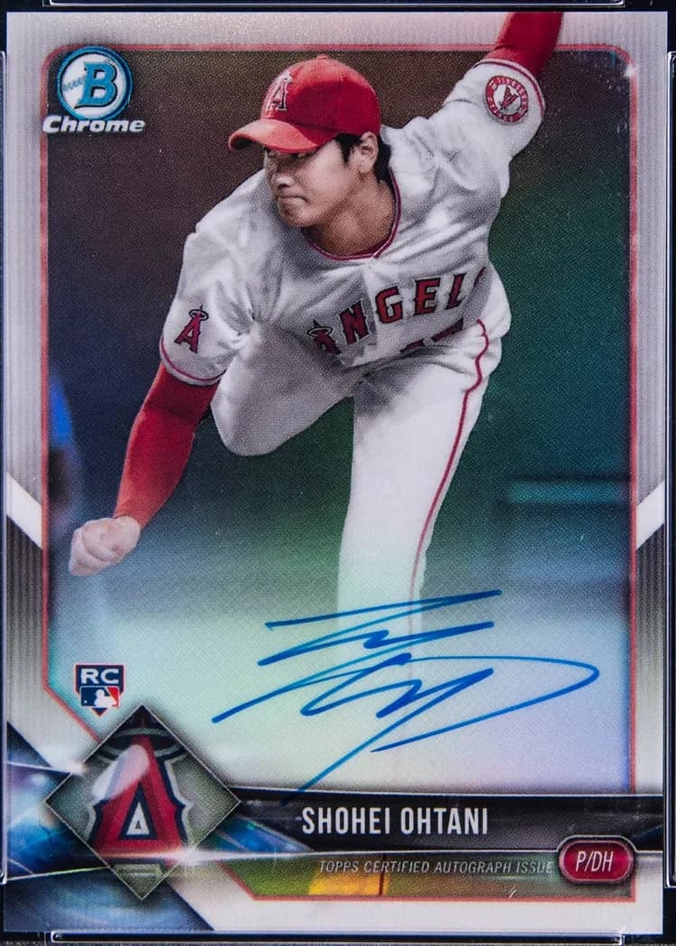 2018 Bowman Chrome Rookie Autographs Shohei Ohtani #CRA-SO card front