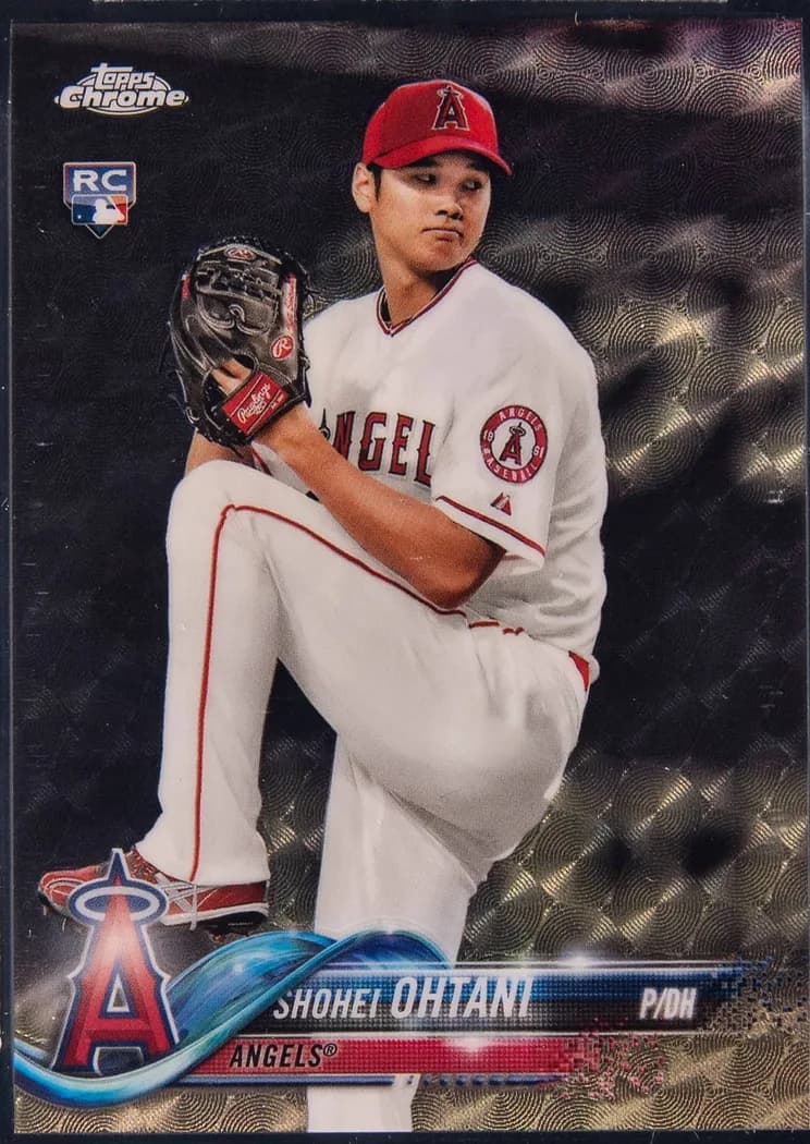 2018 Topps Chrome Shohei Ohtani #150 SuperFractor 1/1 card front