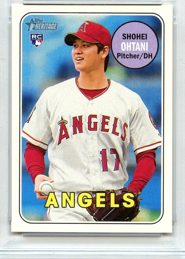 2018 Topps Heritage Shohei Ohtani #17 card front
