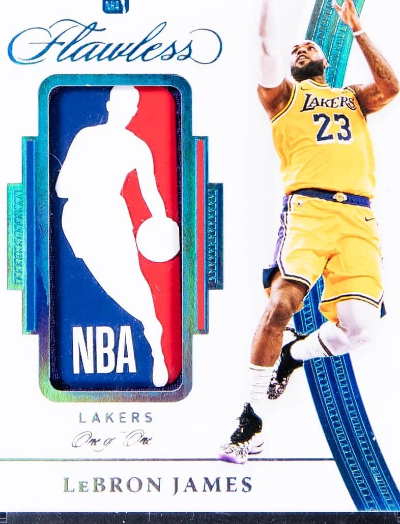 2020-21 Panini Flawless LeBron James Logoman #LOG-LBJ card front