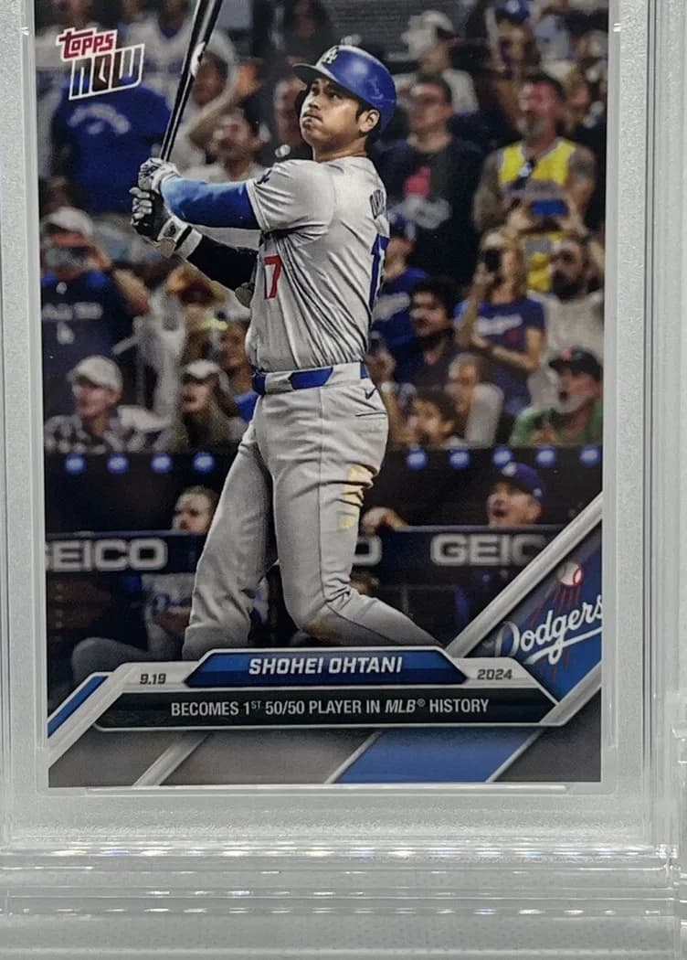 2024 MLB Topps Now Shohei Ohtani 50/50 Club card front