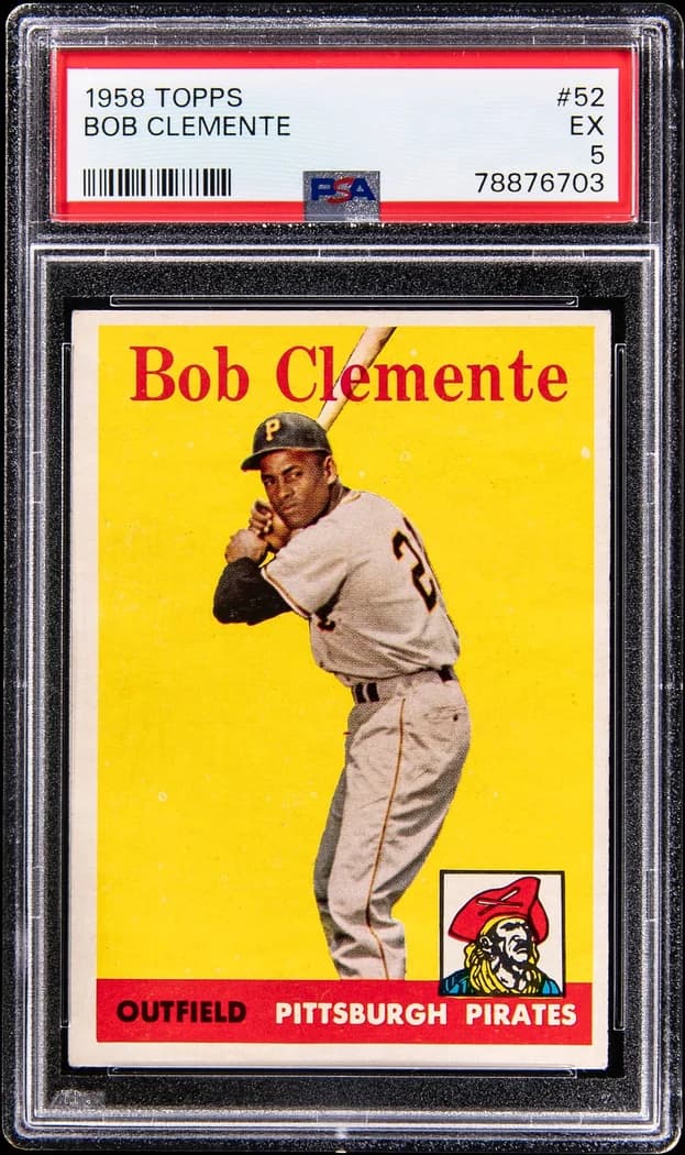 1958 Topps Roberto Clemente #52 card front