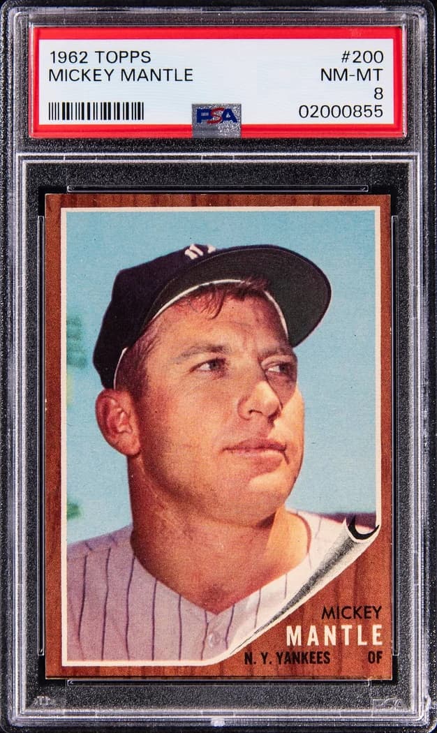 1962 Topps Mickey Mantle #200 card front