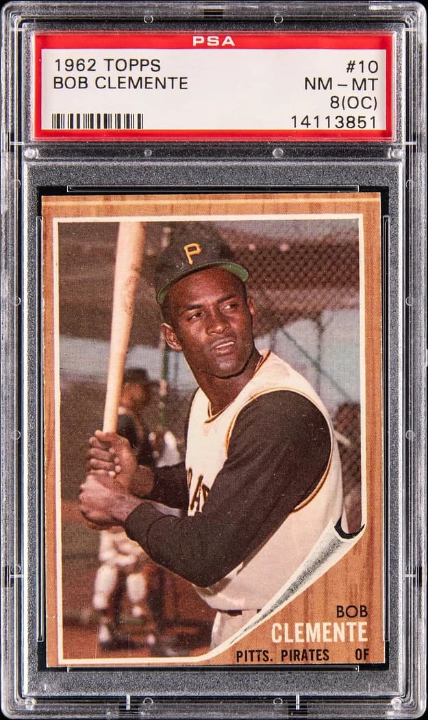 1962 Topps Roberto Clemente #10 card front