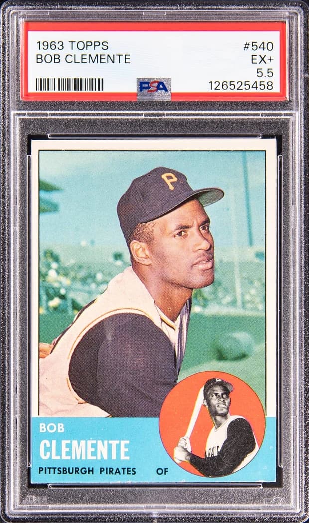 1963 Topps Roberto Clemente #540 card front