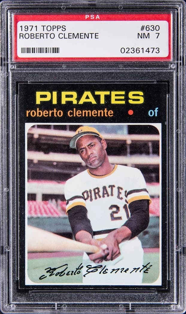 1971 Topps Roberto Clemente #630 card front