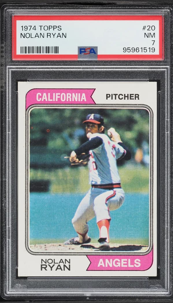1974 Topps Nolan Ryan #20 card front