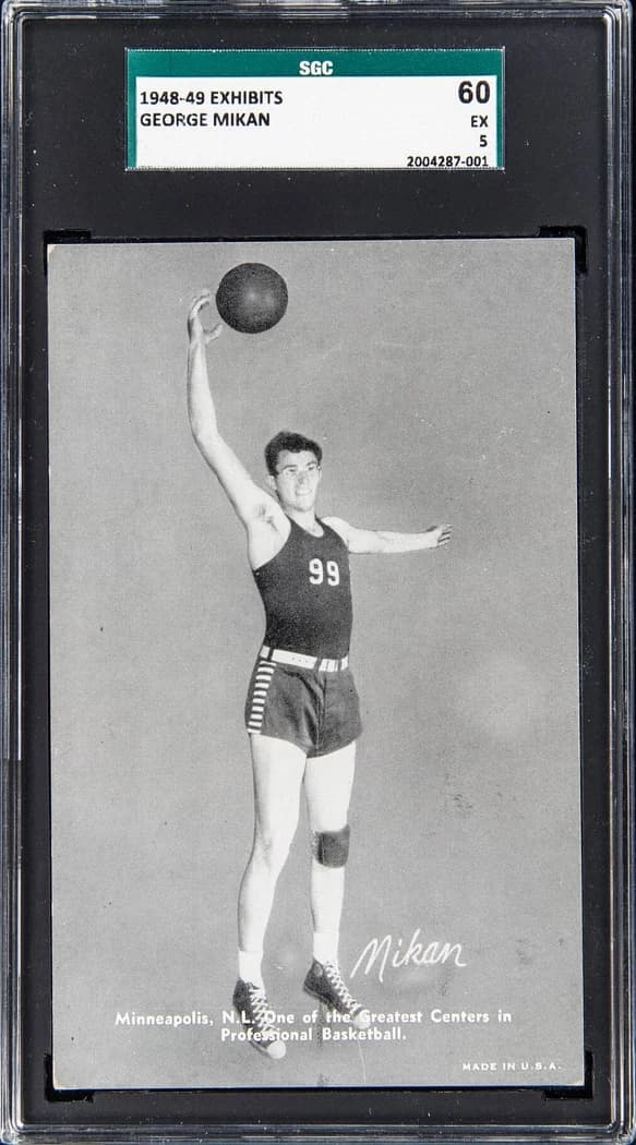 1948-49 Exhibits Sports Champions George Mikan card front