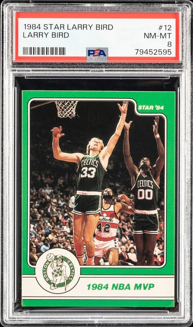 1984-85 Star Larry Bird #12 card front