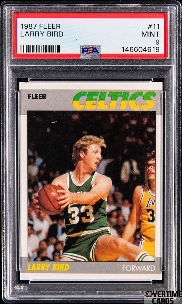 1987-88 Fleer Larry Bird #11 card front