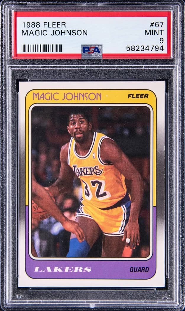 1988-89 Fleer Magic Johnson #67 card front