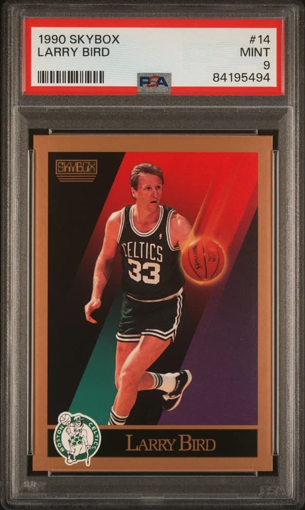 1990-91 SkyBox Larry Bird #14 card front