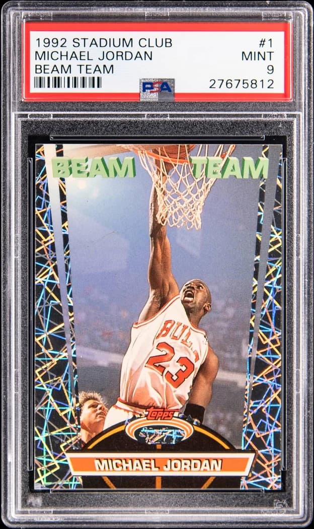 1992-93 Topps Stadium Club Beam Team Michael Jordan #1 card front