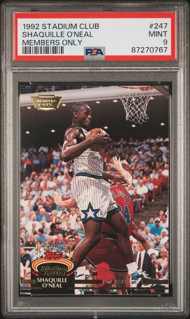 1992-93 Topps Stadium Club Members Only Shaquille O'Neal #247 card front