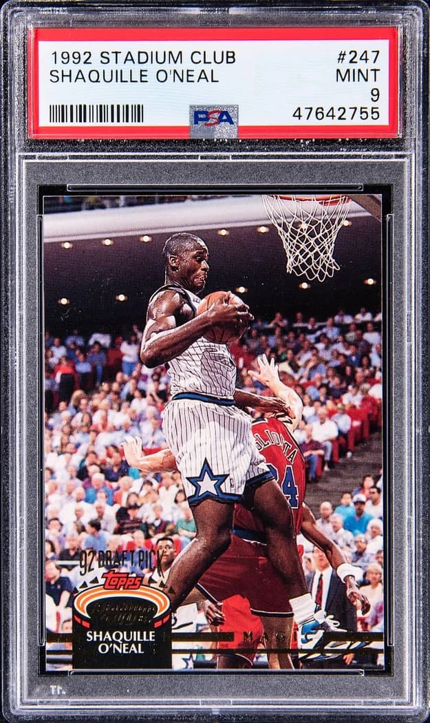 1992-93 Topps Stadium Club Shaquille O'Neal #247 card front