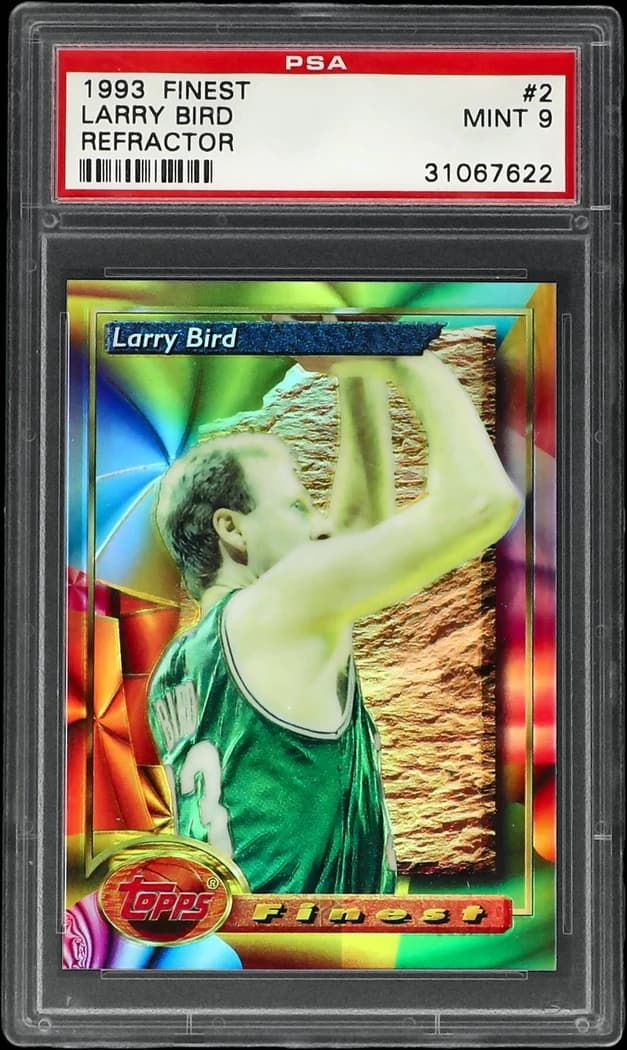 1993-94 Topps Finest Refractor Larry Bird #2 card front