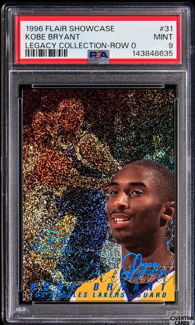 1996-97 Fleer Flair Showcase Legacy Collection Row 0 Kobe Bryant #31 /150 card front