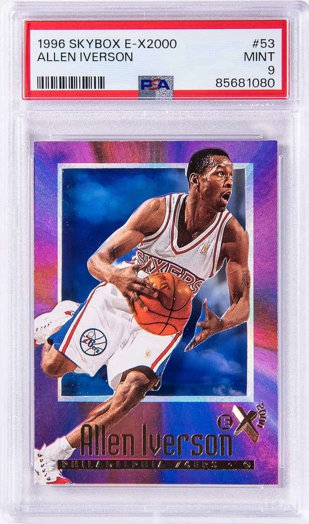 1996-97 SkyBox E-X2000 Allen Iverson #53 card front