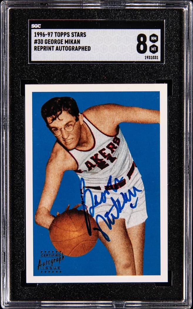 1996-97 Topps Stars Reprint George Mikan #30 card front
