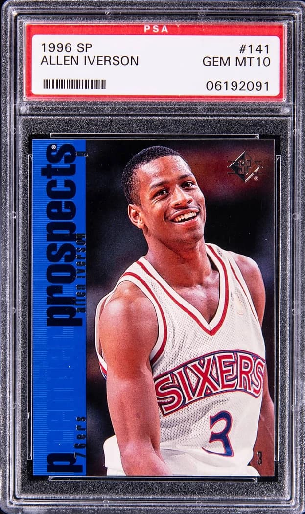 1996-97 Upper Deck SP Allen Iverson #141 card front