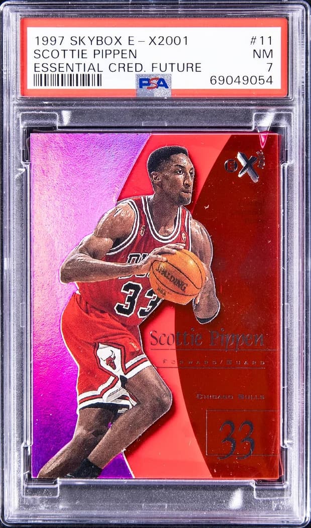 1997-98 SkyBox E-X2001 Essential Credentials Future Scottie Pippen #11 /70 card front