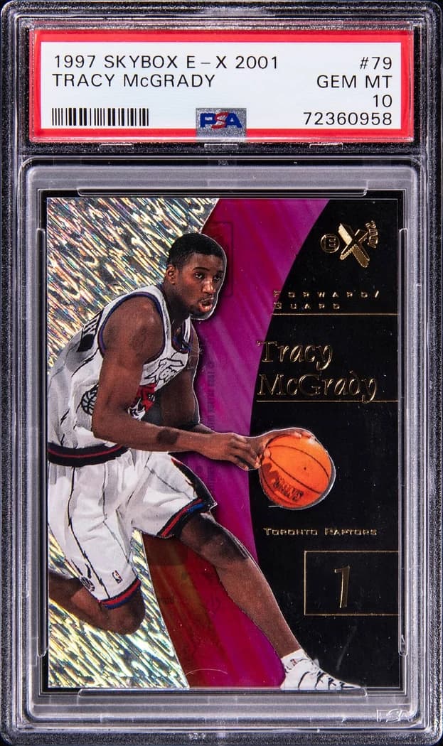 1997-98 SkyBox E-X2001 Tracy McGrady #79 card front