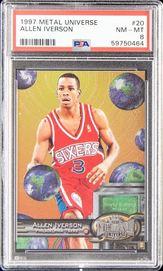 1997-98 SkyBox Metal Universe Allen Iverson #20 card front