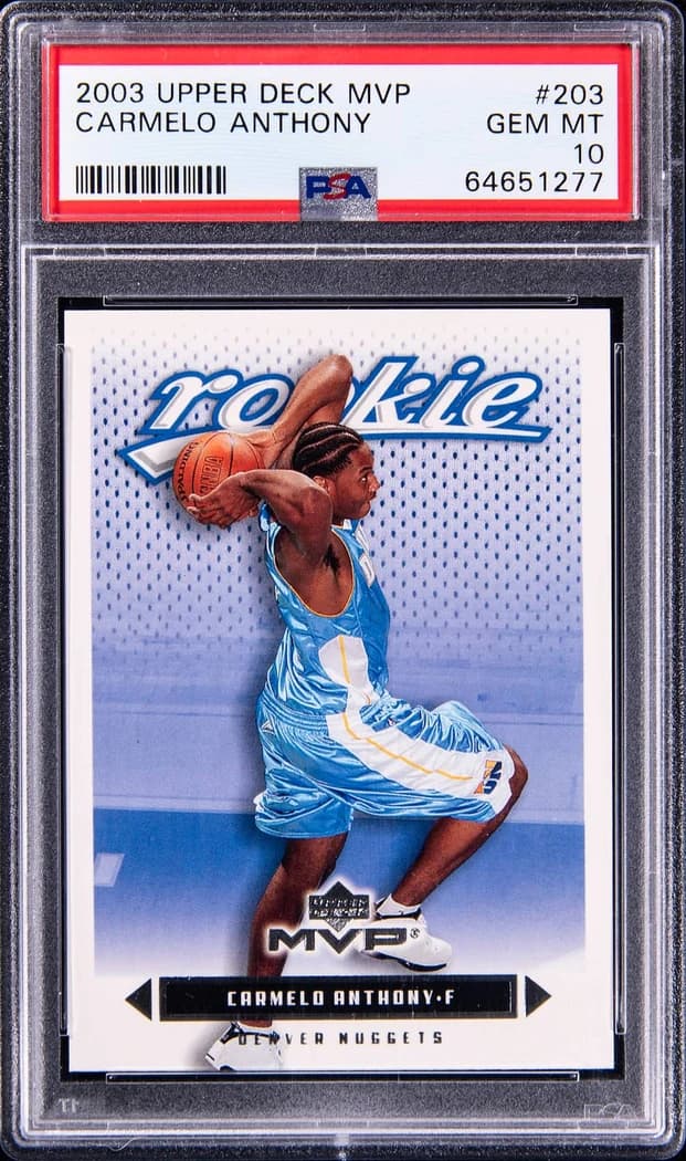 2003-04 Upper Deck MVP Carmelo Anthony #203 card front