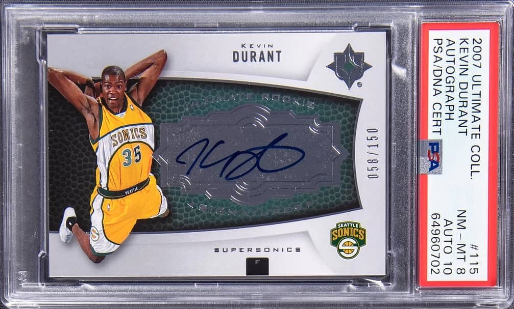 2007-08 Upper Deck Ultimate Collection Kevin Durant #115 /150 card front