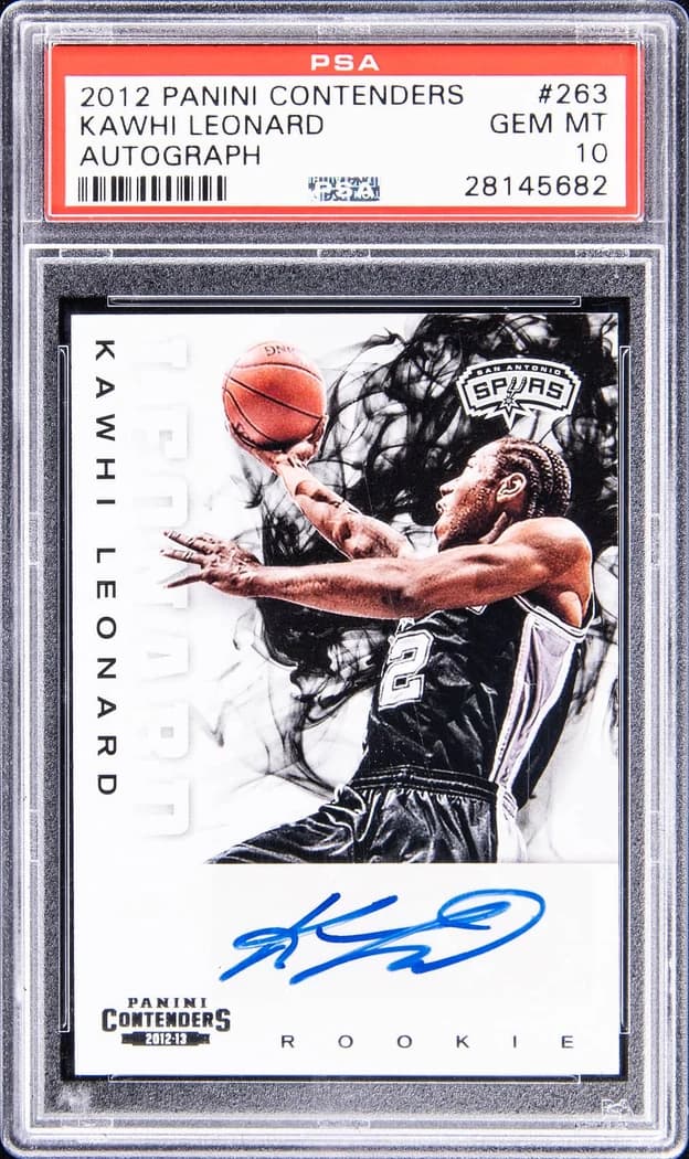 2012-13 Panini Contenders Rookie Autographs Kawhi Leonard #263 card front