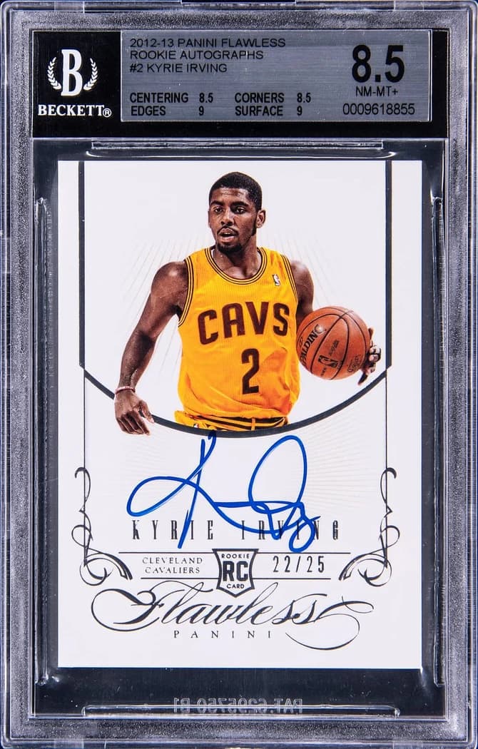 2012-13 Panini Flawless Rookie Autographs Kyrie Irving #2 /25 card front