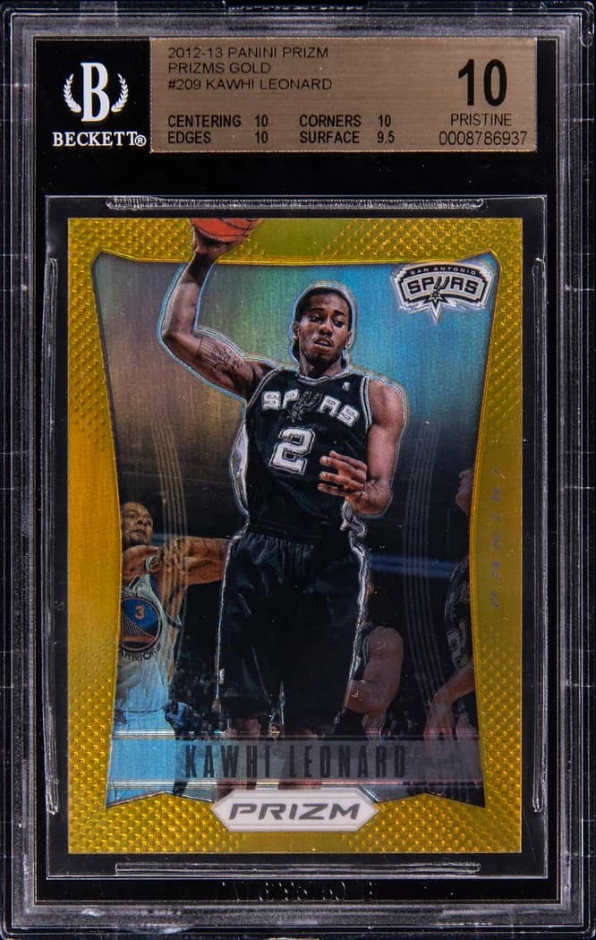 2012-13 Panini Prizm Gold Prizm Kawhi Leonard #209 /10 card front