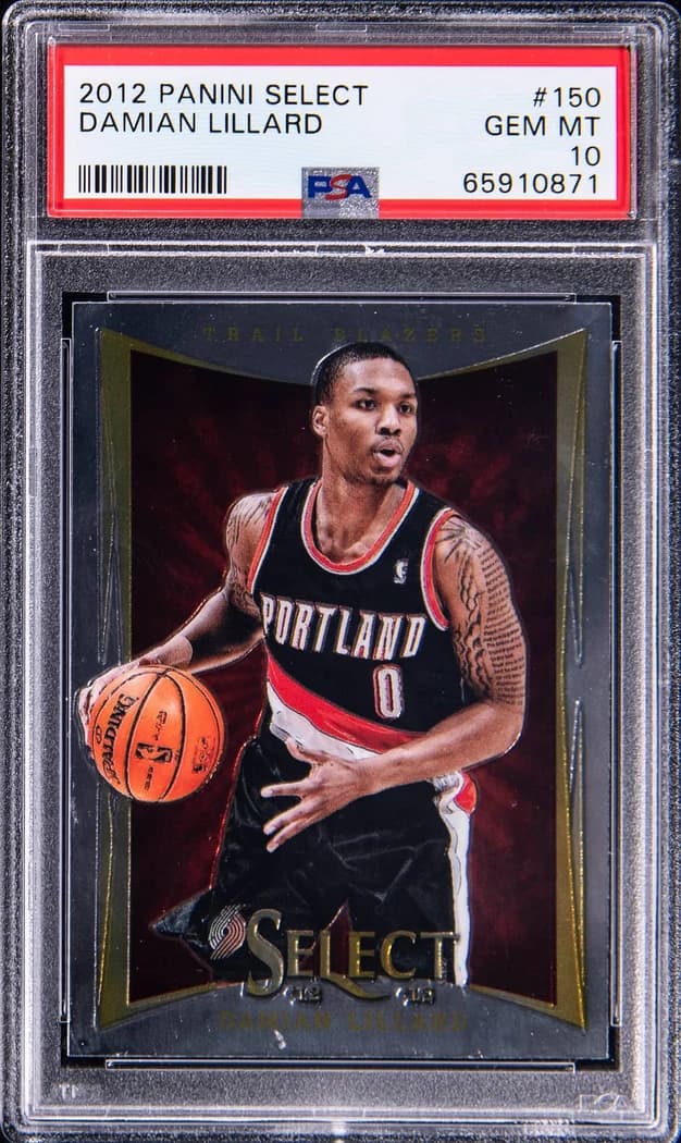 2012-13 Panini Select Damian Lillard #150 card front