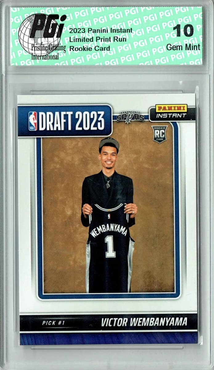 2023 Panini Instant NBA Draft Night Victor Wembanyama #DN-1; representative card reference, color/finish and individual copy details may differ