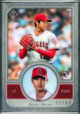 2018 Topps Transcendent Collection Shohei Ohtani #10; representative card photograph; finish, patch, autograph and individual-copy details may differ