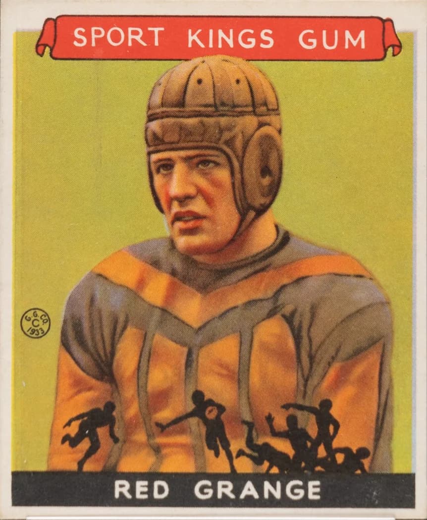 1933 Goudey Sport Kings Red Grange #4 card front