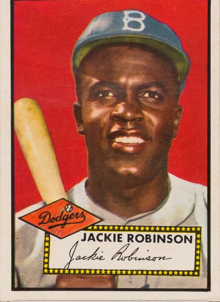 1952 Topps Jackie Robinson #312 card front